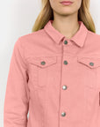 Jeansjacke in Peach