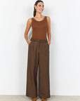 Geripptes Top in Toffee