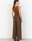 Geripptes Top in Toffee