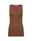 Geripptes Top in Toffee