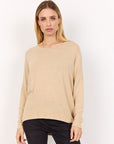 Pullover in beige-meliert