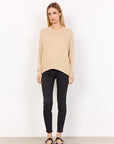 Pullover in beige-meliert