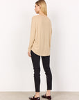 Pullover in beige-meliert