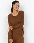 Pullover in Toffee meliert