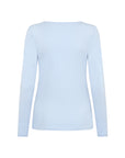 Basic Longshirt in Hellblau
