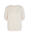 Banushirt mit gerafften Ärmeln in Creme