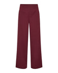 Schicke Hose mit weitem Bein in bordeaux
