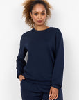 Basic Banu-Sweater in Navy