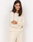 Basic Banu-Sweater in Creme