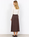 Longshirt mit Spitze in Creme