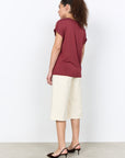 Glitzer Courage Shirt in Blutrot