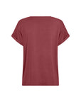 Glitzer Courage Shirt in Blutrot