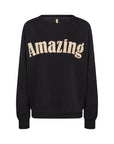 * Amazing Sweatshirt mit Rundhalsausschnitt in Schwarz