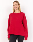 * Kuscheliges Sweatshirt in Rot
