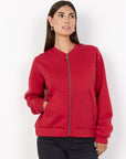 * Kuschelige Sweatjacke in Rot