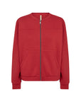 * Kuschelige Sweatjacke in Rot