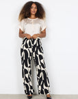 Kurzarm Glanz-Bluse in Beige