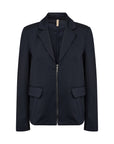 Blazer mit Reißverschluss in Navy