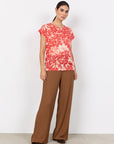 Mesh Shirt mit Blumenprint