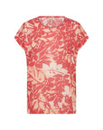 Mesh Shirt mit Blumenprint