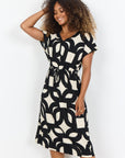 Baumwollkleid mit geometrischen Print