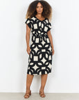Baumwollkleid mit geometrischen Print