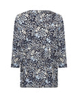 Shirt mit 3/4 Ärmeln mit Blumenprint