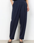 Edle Hose mit plissierter Vorderseite in Navy