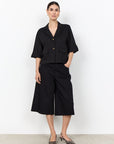 Nadelstreifen Kurzarm-Blazer