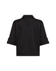 Nadelstreifen Kurzarm-Blazer