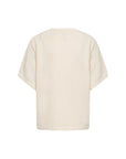 Transparentes Shirt in Creme