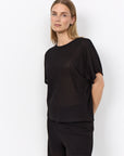 Transparentes Shirt in Schwarz