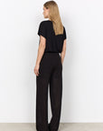 Transparente Hose in Schwarz
