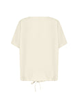 Banu Shirt mit Kordelzug in Creme