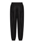 Pumphose mit plissiertem Design in Schwarz