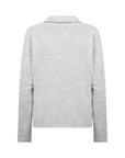 Biara Pullover mit Kragen in Hellgrau