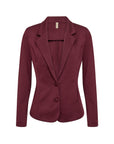 Basic Blazer in Bordeaux