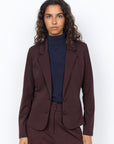 Basic Blazer in Schokolade