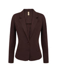 Basic Blazer in Schokolade