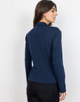 Basic Blazer in dunkelblau
