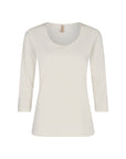 Basicshirt mit 3/4 Ärmeln