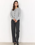 elegante Strickjacke in Grau