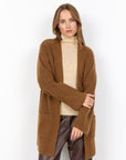 Strickjacke lang in Toffee