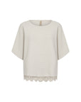 Leichter Pullover mit Spitzeneinsatz
