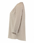 Viskose Bluse mit Rautenprint