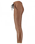 Vegane Lederhose in Camel