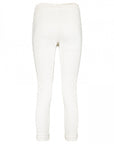 Jogg Pants mit Glitzer-Bändel in weiß