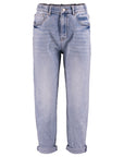 Stretch Mom Jeans in hellblau