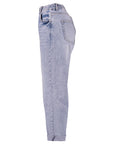 Stretch Mom Jeans in hellblau