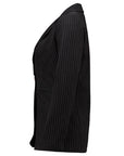 Nadelstreifenblazer in Schwarz